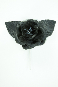 Black Open Rose  (Lot of 12) SALE ITEM